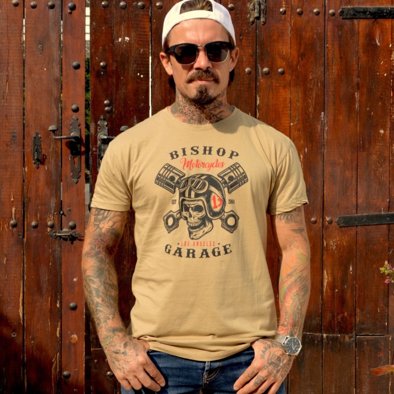 Skull & Pistons T-Shirt Kaki